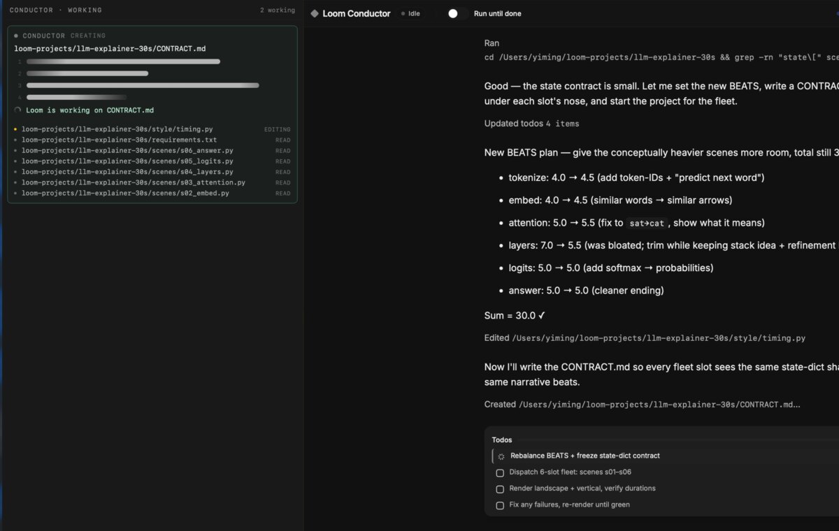 Loom reading and editing files across the project